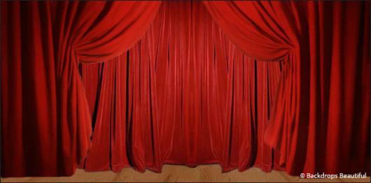 Drapes Red 2A