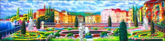 Backdrops: European 1C Garden