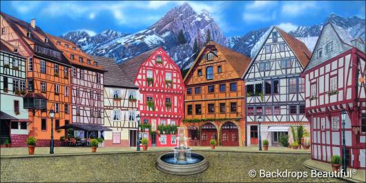 Backdrops: European Courtyard 2