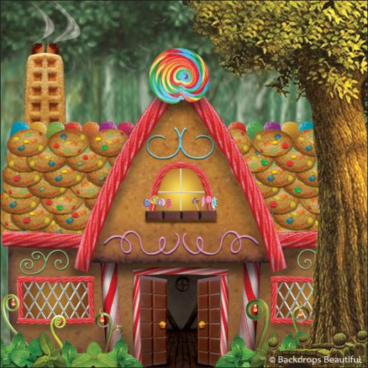 Backdrops: Gingerbread House