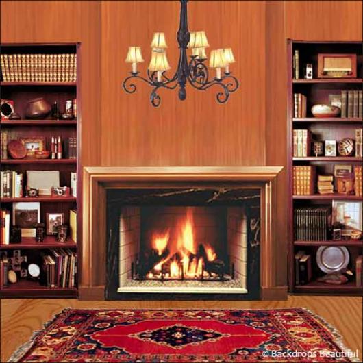 Fireplace Backdrop 1 | Backdrops Beautiful