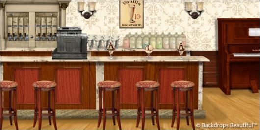 Backdrops: Ice Cream Shop 2