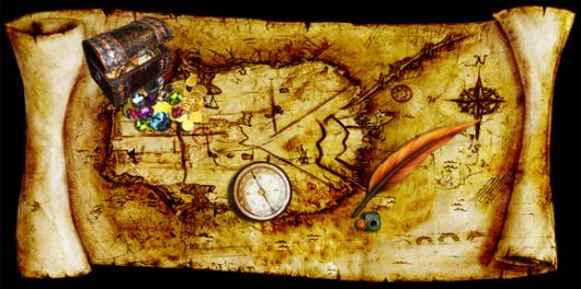 Backdrops: Treasure Map 1