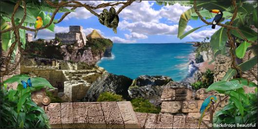 Backdrops: Ruins 3 Tropical