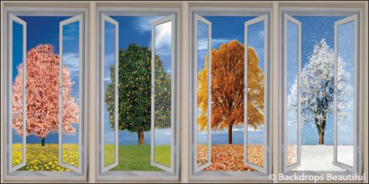Backdrops: Trees Seasons Panel 2