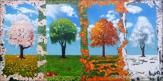 Backdrops: Trees Seasons Panel 2