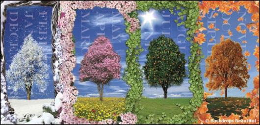 Backdrops: Trees Seasons Calendar 1