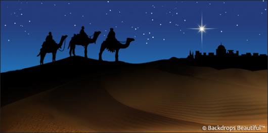 nativity scene painted backdrop. nativity scene painted backdrop.