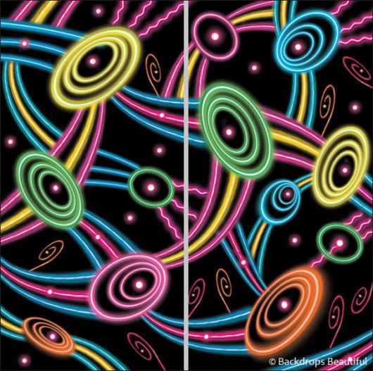 Neon Lights Panel Backdrop 7 Backdrops Beautiful