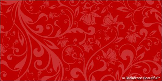 Backdrops: Floral 4 Red