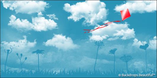 Backdrops: Clouds 7 Kite