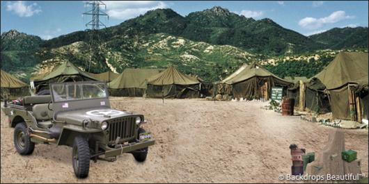Backdrops: Military Camp 2