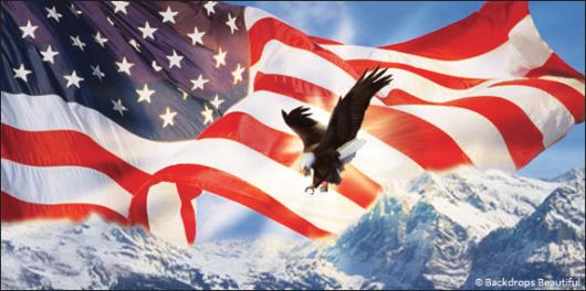 Backdrops: USA Flag 4 Eagle Mtn