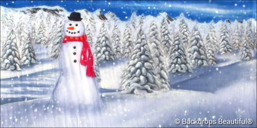 Backdrops: Snowman 4C