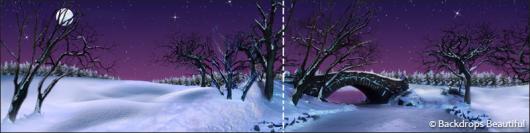 Backdrops: Winter Twilight 2 Panel