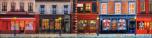 European Street Scene 10B Panel