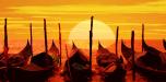 Gondolas at Sunset 1