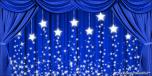 Drapes Blue 3 Stars