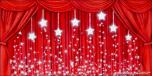 Drapes Red 3 Stars