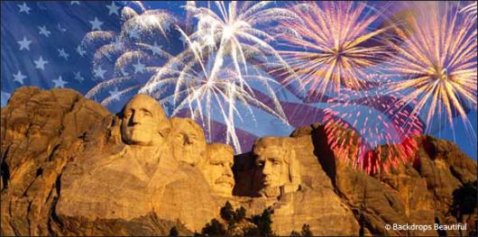 Backdrops: Fireworks Rushmore 2
