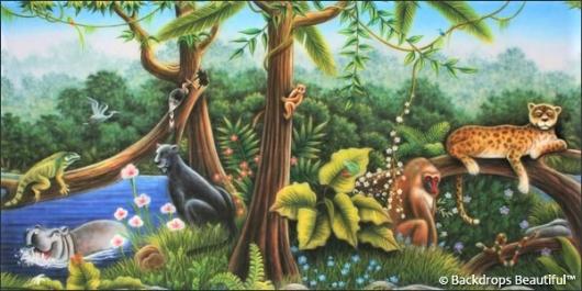 Backdrops: Jungle Animals 1
