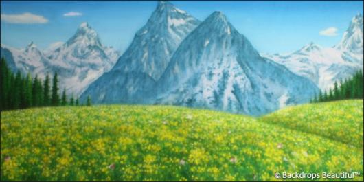 mountain scene backdrop