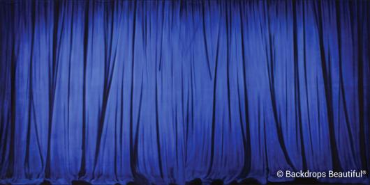 Backdrops: Drapes Blue 8 Panel