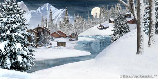 Backdrops: Winter Village 5