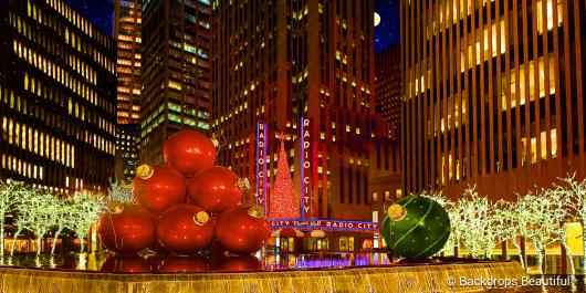Backdrops: Xmas Ornaments 3 City