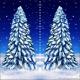 Winter Trees 6 Leg Panel